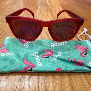 Goodr Red Sunglasses with Pouch